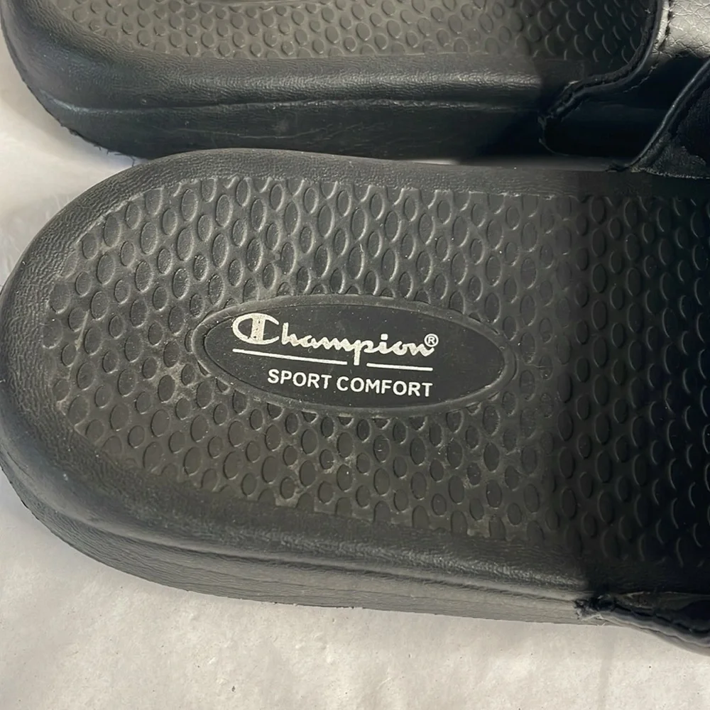 Champion slides black size 3 sport comfort